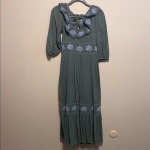 FREE PEOPLE Embroidered Dress